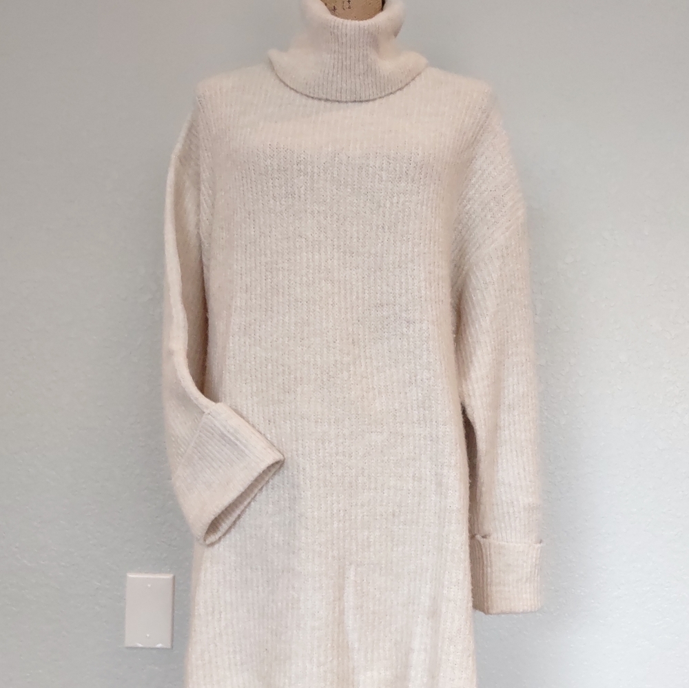 Topshop cable knit midi dress